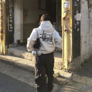 Stussy Signature Hoodie  Oversized Hoodie