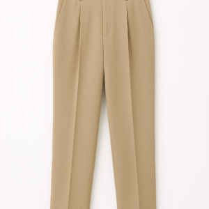 Beige Straight Pants