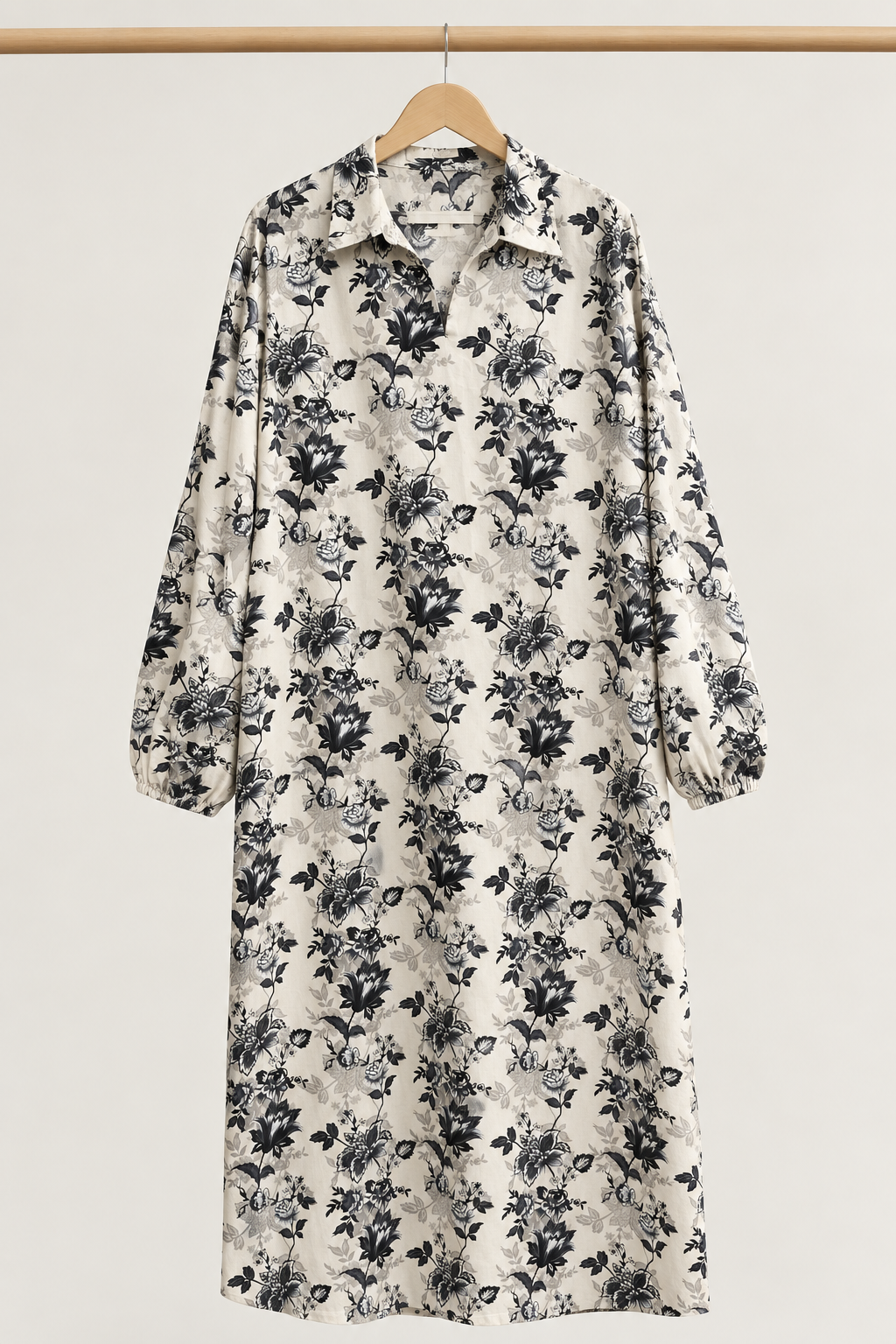 Floral Abaya Shirt